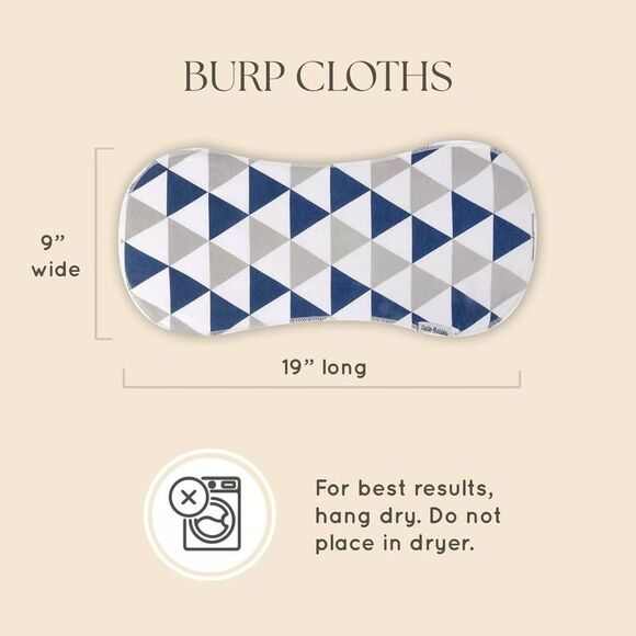 Dodo Babies 5-Pack Baby Burp Cloth with 2 Pacifier Clips and 1 Case - Picture 7 of 7